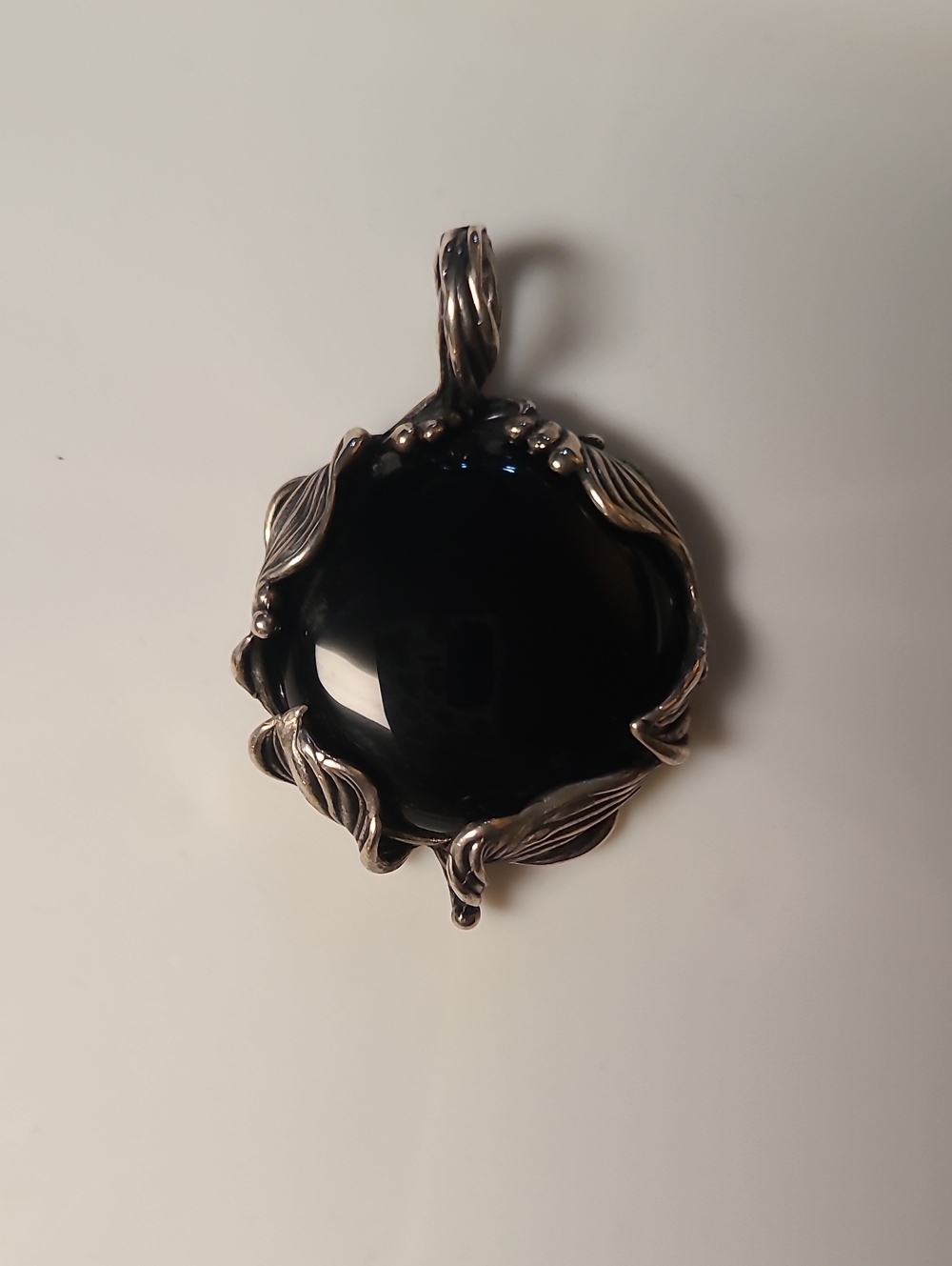 Crystal Hartman Black Onyx Organic Waves Pendant